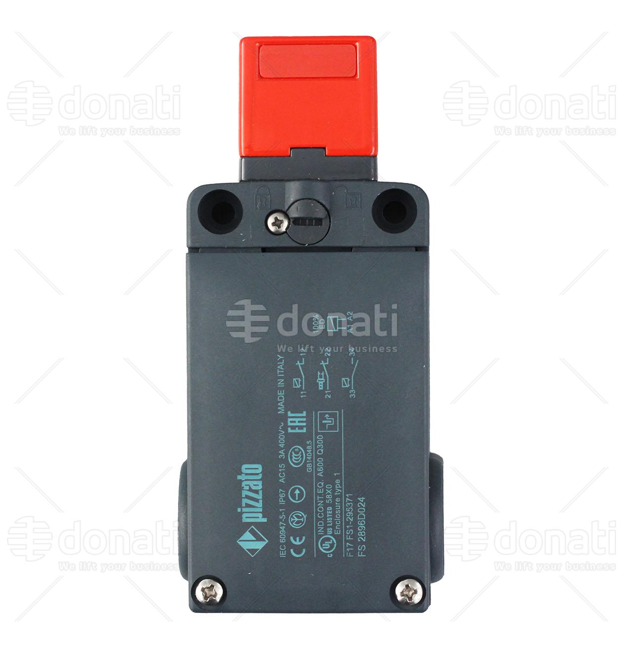 PIZZATO FS2896D024F Safety switch w/ separate actuator 24 Vca/Vcc